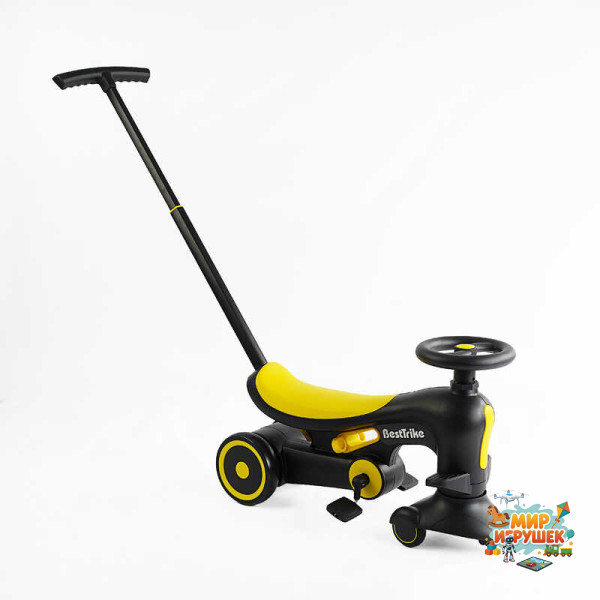 Велосипед-толокар BST-7702 Best Trike (1) матеріал рами нейлон, колеса PU, батьківська ручка, в коробці
