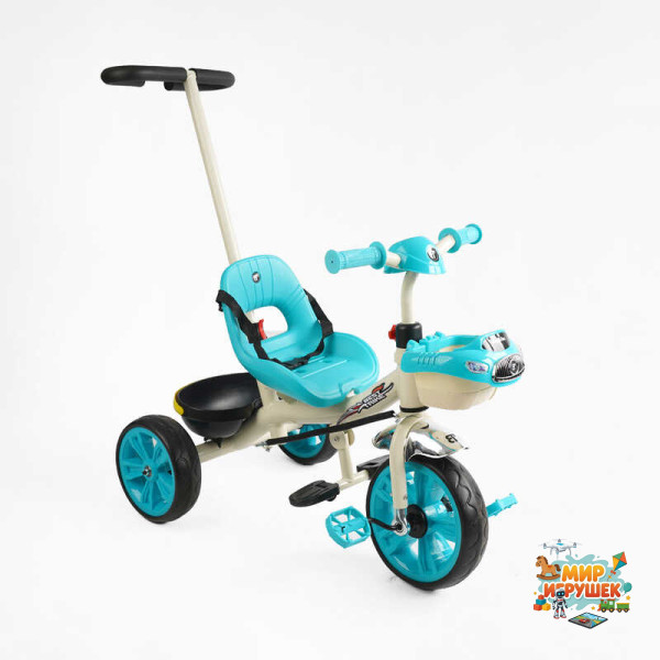Велосипед 3-х колісний BS-70815 'Best Trike' (1) колеса EVA переднє 10’’, заднє 8’’, сталева рама, УКР. ОЗВУЧУВАННЯ, батьківська ручка, в коробці