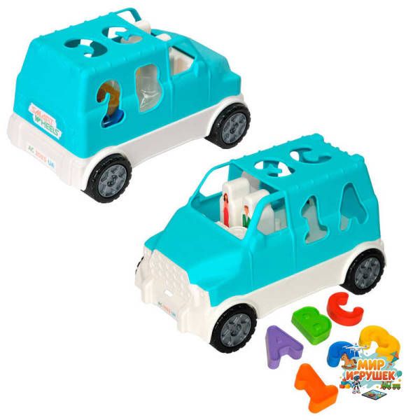 гр Авто 'Smart wheels' сортер 6 ел. (бірюзовий) 40062 (14) 'Tigres'