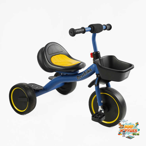 Велосипед 3-х колісний BS-45602 'Best Trike' (1) колеса EVA переднє 10’’, заднє 8’’, сталева рама, УКР.ОЗВУЧУВАННЯ, світло, кошик, в коробці