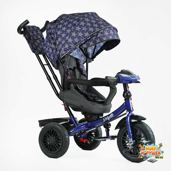 Велосипед 3-х кол. 8066 / 208-23 BestTrike 'Perfetto' (1) поворотне сидіння, колеса гумові надувні, кошик, фара музична, USB, Bluetooth, в коробці