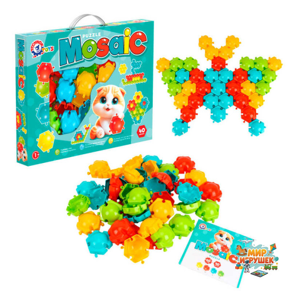 гр Мозаїка - пазли 1928 (8) 'Technok Toys', 40 елементів, в коробці