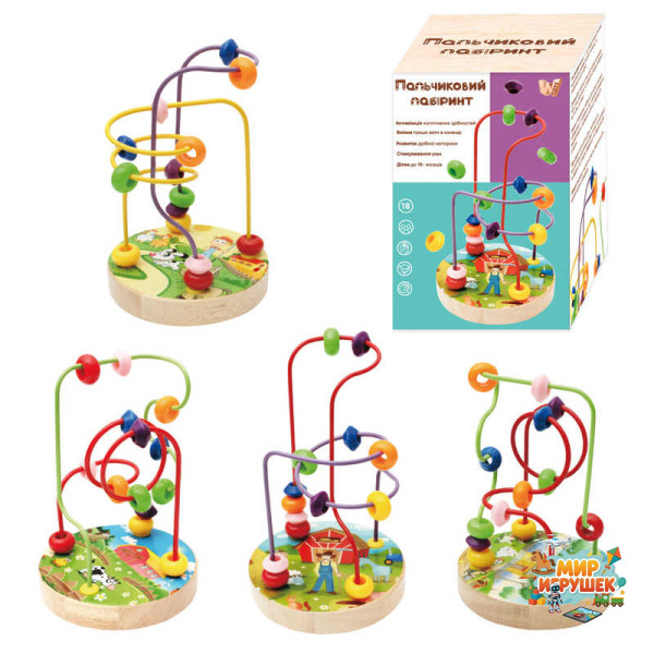 Пальчиковий лабіринт 37800 (48) 'WToys', дерев'яний, в коробці