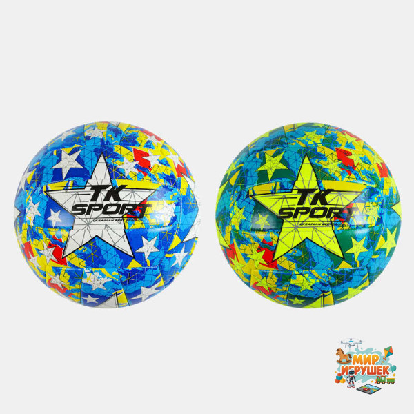 М'яч волейбольний C 62439 (100) 'TK Sport' 2 види, матеріал м'який PVC, вага 280-300 грамів, розмір №5