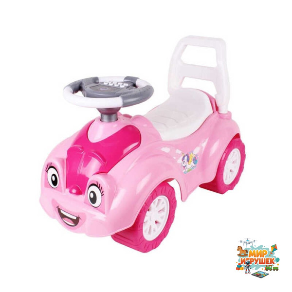 гр Толокар 6658 (1) колір рожевий 'Technok Toys' музичне кермо, 8 сигналів, в коробці