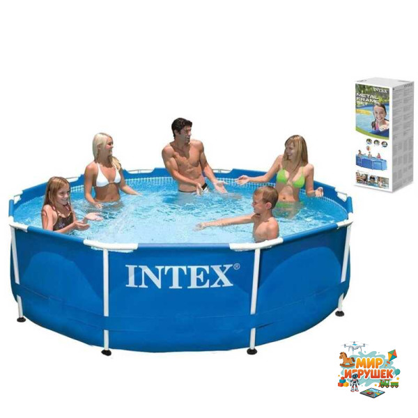 Intex Басейн каркасний 28200 NP (1) об`єм: 4 485 л (90%), розмір:305х76см, круглий, від 6+ років, в коробці
