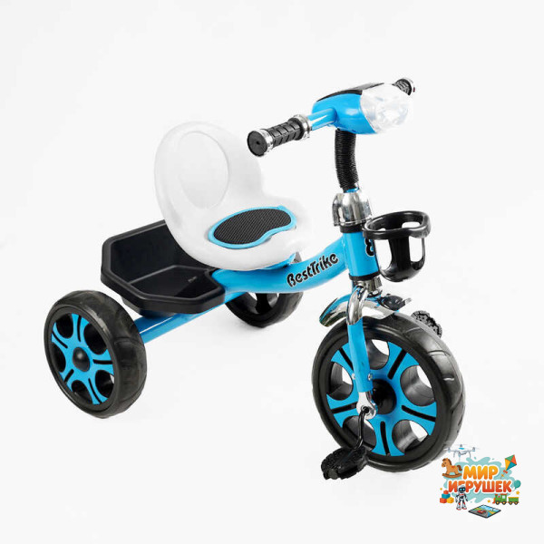 Велосипед 3-х колісний BS-24513 'Best Trike' (1) колеса EVA переднє 12’’, заднє 10’’, сталева рама, фара з музикою та світлом, кошик, в коробці