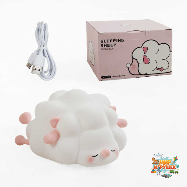 Нічник C 69794 (60) 3 режими, USB Type-C, силіконовий, таймер вимкнення, в коробці