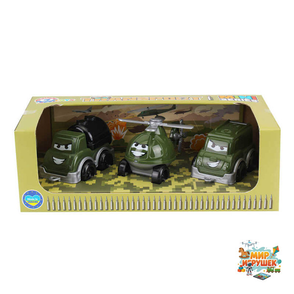 гр Набір машин 'Військовий транспорт. Міні' 9192 (10) 'Technok Toys'