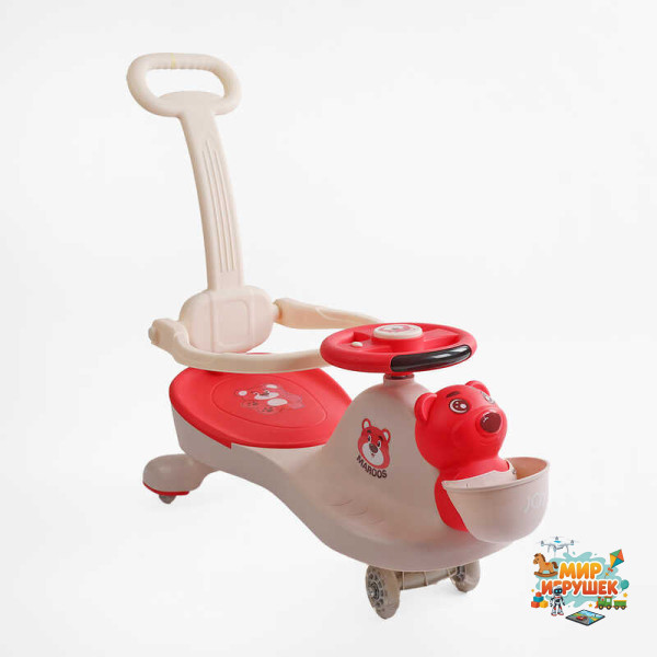 Каталка-толокар JOY SJ-774-48 (6) колеса PU зі світлом, музика та світло, захисний бампер, батьківська ручка, в коробці