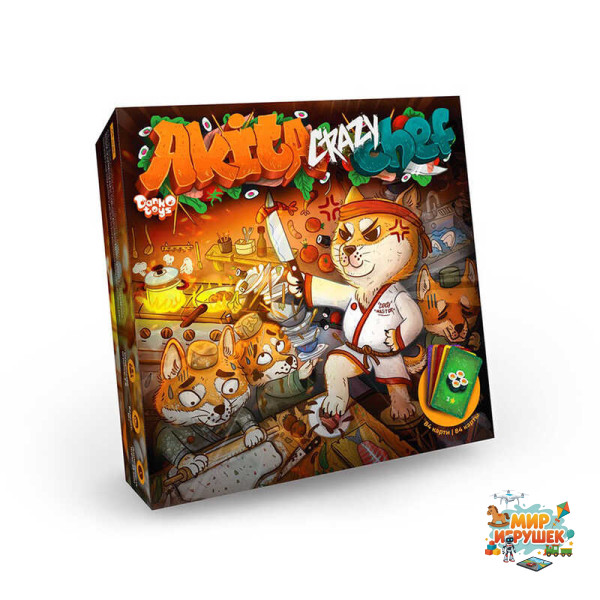 гр Настільна гра 'Akita Crazy Chef' G-ACC-01-01 (10) 'Danko Toys', опис укр\рос мовами
