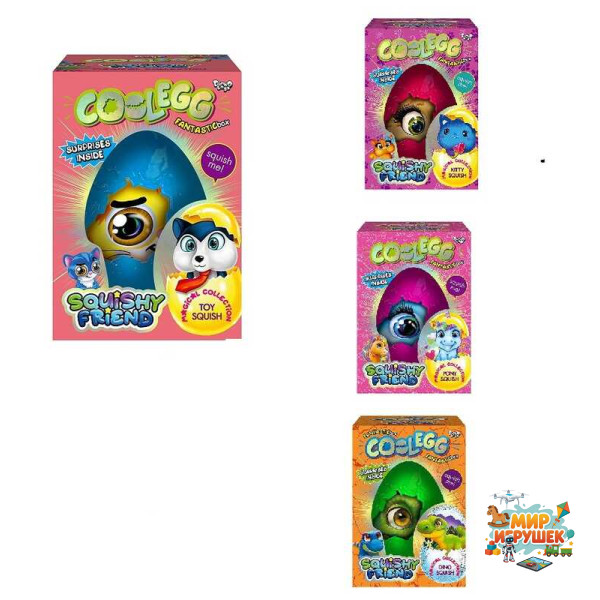 гр Креативна творчість 'Cool Egg' 5 видів СЕ-01-01,02,03,04,05 (4) 'Danko Toys', ОПИС УКР/РОС. МОВАМИ, кінетичний пісок, орбізи, тісто, сніг, сквіш ВИДАЄТЬСЯ МІКС ВИДІВ