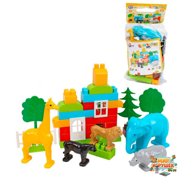 гр Конструктор 0334 (9) 'Technok Toys' 40 елементів, “Ферма”, у пакеті