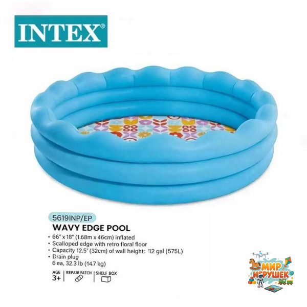Intex Басейн 56191 NP (6) розміром 168x46 см,обсяг632л,від 3 років