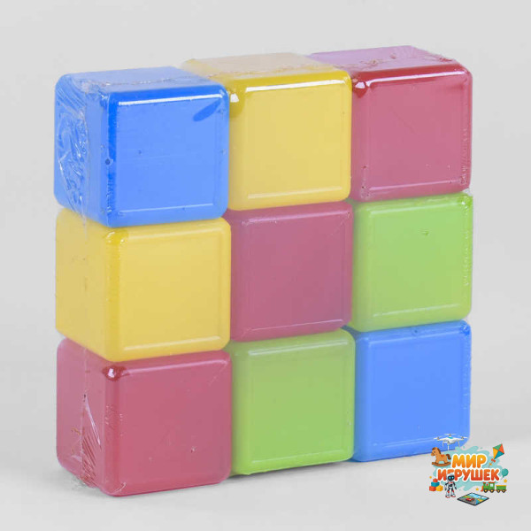 гр Кубики кольорові 9 шт. 05061 (21) 'M Toys'
