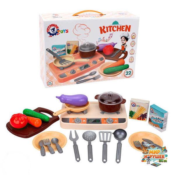 гр Кухня 5620 (5) звук, підсвічування, пара, 'Technok Toys', в коробці