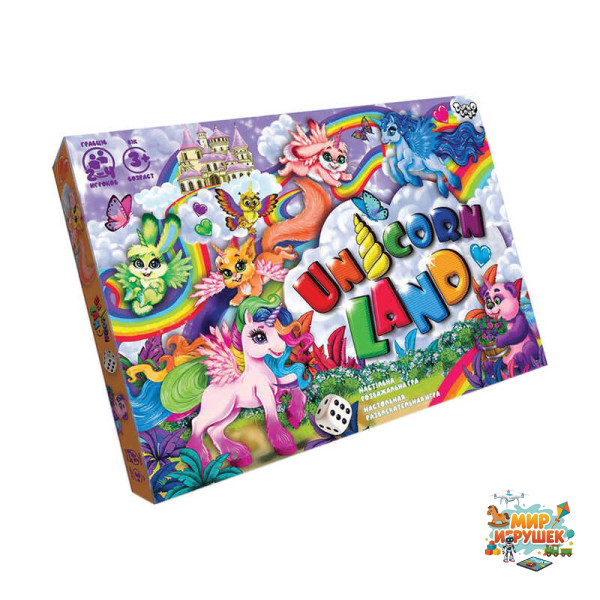 гр Настільна розважальна гра 'Unicorn Land' DTG97 (20) 'Danko Toys', у коробці
