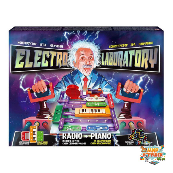 гр Електронний конструктор 'Electro Laboratory. Radio+Piano' Elab-01-03 (5) 'Danko Toys', опис укр\рос мовами