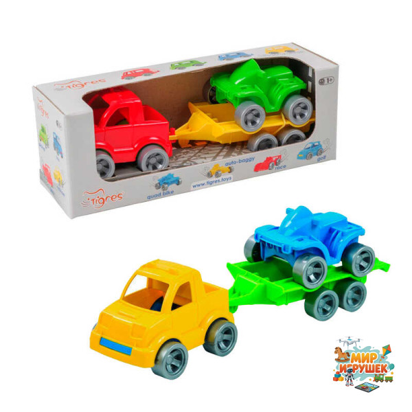 гр Набір авто 'Kids cars Sport' 39543 (20) 'Tigres', пікап + квадроцикл