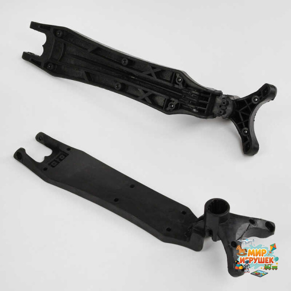 Нейлонова платформа для самокату MAXI ND - 0084/113 (84) 'Best Scooter', колір - чорний, довжина - 53.5см, ширина - 13см