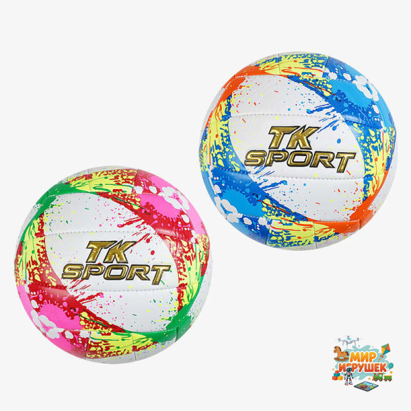 М'яч волейбольний C 70244 (100) 'TK Sport', 2 види, м`який PVC, вага 280-300 грамів, розмір №5, ВИДАЄТЬСЯ ТІЛЬКИ МІКС ВИДІВ