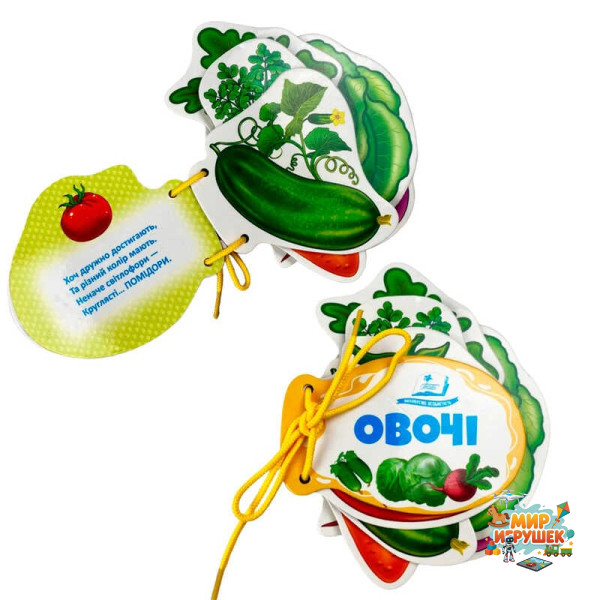 гр Овочі 9786178638139 (10) 'Пегас', 7 сторінок, картон, шнурівка