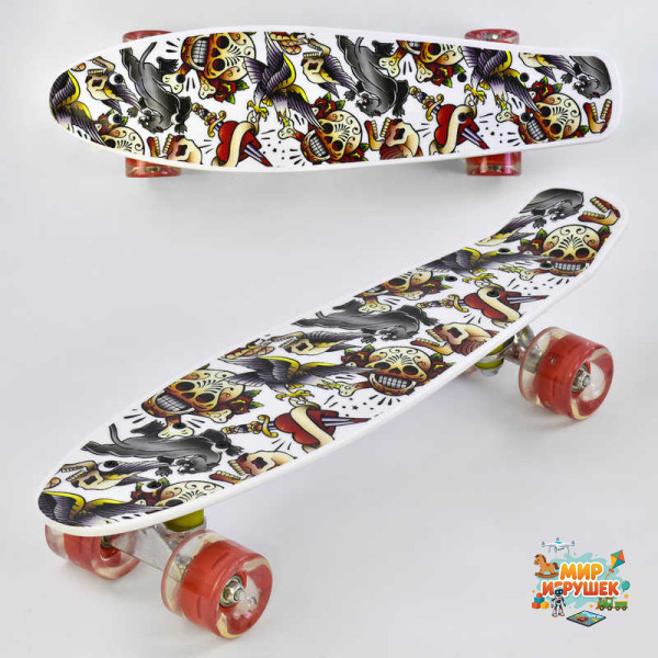 Скейт Р 14209 (8) Best Board, дошка = 55см, колеса PU, світло, d = 6см