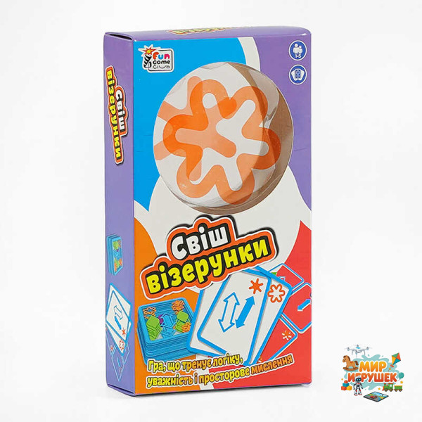 гр Настільна гра 'Свіш візерунки' UKB-B 0037-2 (40) '4FUN Game Club', 42 карти, українською мовою, в коробці