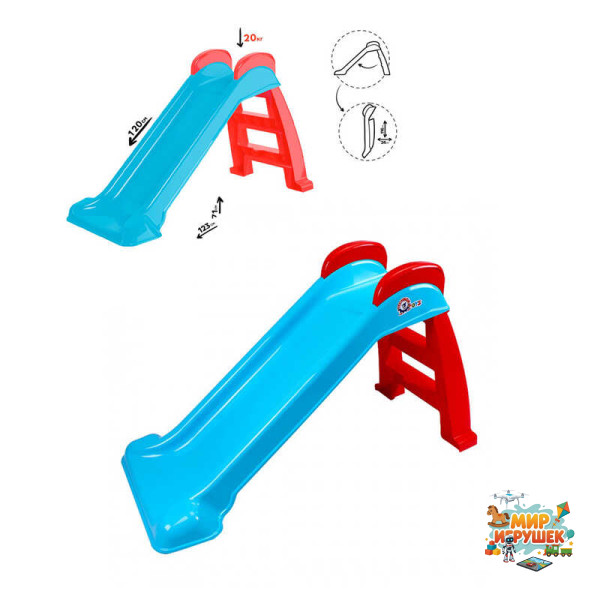 гр Гірка для катання 120 см. 8065 (1) колір синій 'Technok Toys'