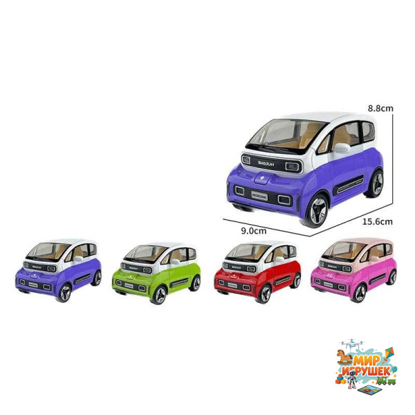 Машинка N-1266-86 (24) 4 кольори, 'Авто Експерт', металопластик, 2 режими, аварійна сигналізація, 1:24, світло, звук, інерція, відчиняються двері, в коробці, ВИДАЄТЬСЯ МІКС
