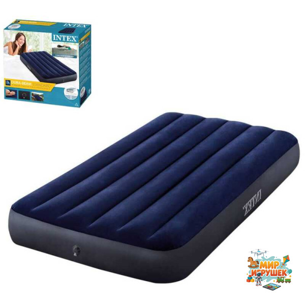 Intex Велюр матрац 64757 (4) одномісний, 191х99х25 см, в коробці
