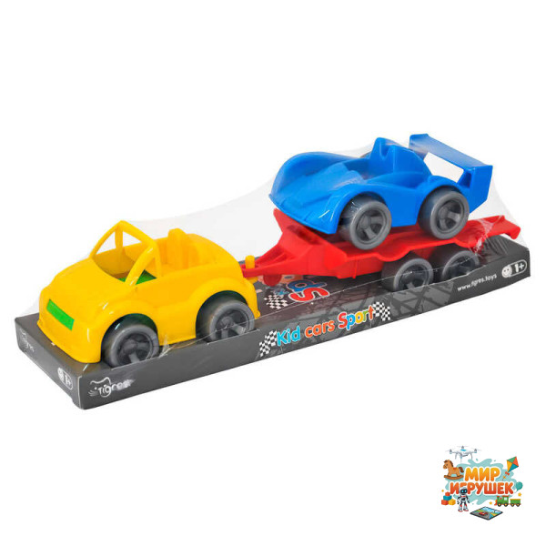 гр Набір авто 'Kid cars Sport' 3 ел. на планшетці (кабріолет+гонка) 39824 (30) 'Tigres'