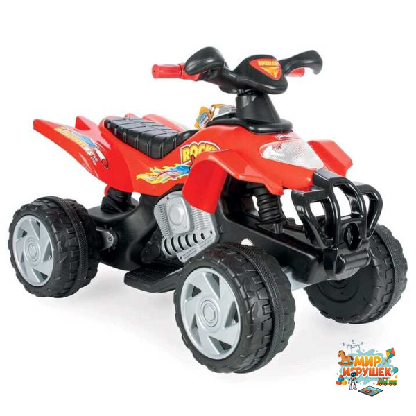Дитячий електроквадроцикл 05-229 (1) ЧЕРВОНИЙ, акумулятор 6V, 'Pilsan'