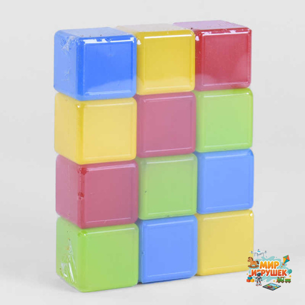 гр Кубики кольорові 12 шт. (24) 05062 'M Toys'