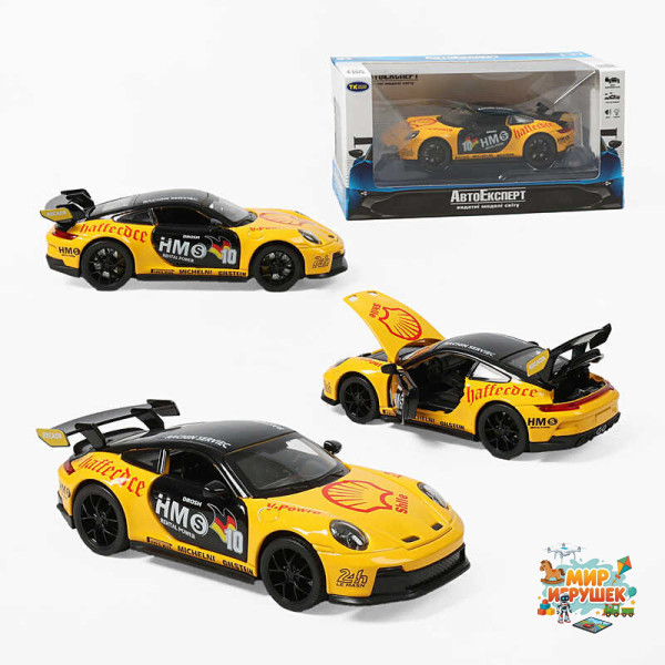 Машинка ТК-11356 (48) 'Авто Експерт', металопластик, 1:32, світло, звук, інерція, відчиняються двері, багажник та капот, в коробці
