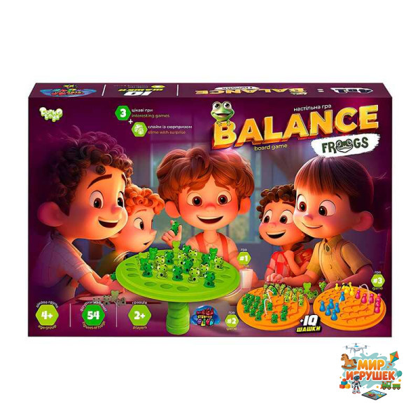 гр Розвиваюча настільна гра 'Balance Frogs' велика BalF-01 (5) 'Danko Toys'