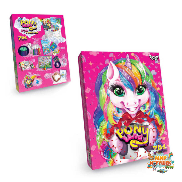гр Креативна творчість 'Pony land 7в1' PL-01-01U УКР. (5) 'Danko Toys'