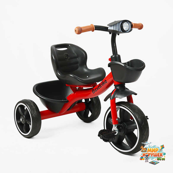 Велосипед 3-х колісний BS-40855 / BS-40-855 'Best Trike' (1) колеса EVA переднє 10’’, заднє 8’’, сталева рама, ОЗВУЧУВАННЯ, в коробці