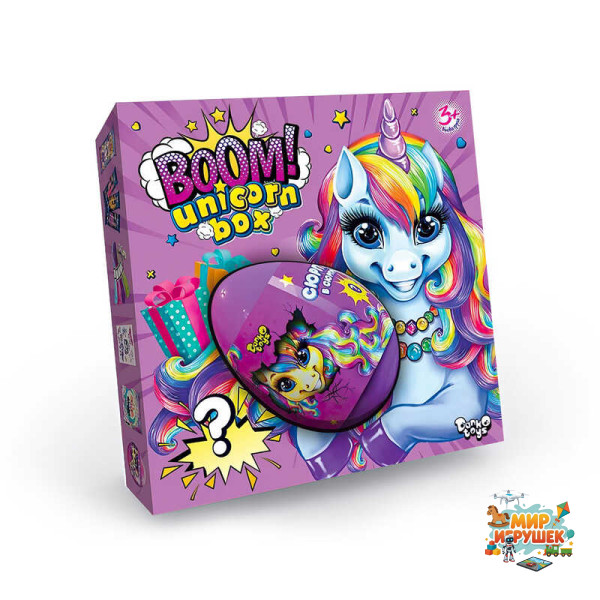 гр Яйце сюрприз 'Поні' 'BOOM! UNICORN BOX' BUB-01-01 U УКР. (6) 'Danko Toys'