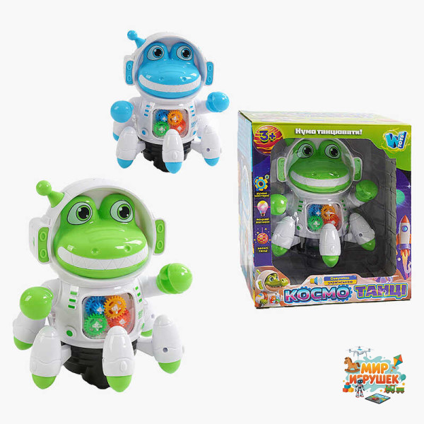Робот музичний 86838 (36/2) 'WToys', ОЗВУЧУВАННЯ УКРАЇНСЬКОЮ МОВОЮ, 2 пісеньки, підсвічування, рухливі елементи, колесо вільного ходу, в коробці