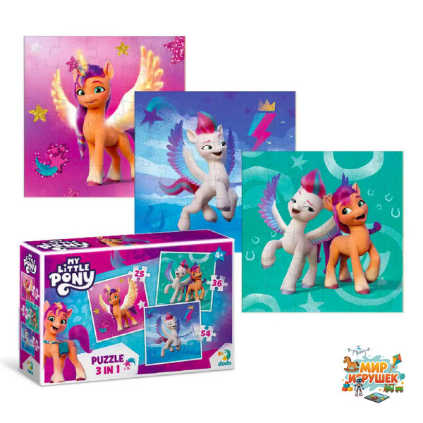 гр Пазл 3 в 1 'My Little Pony' 200384 (16) 'Dodo'