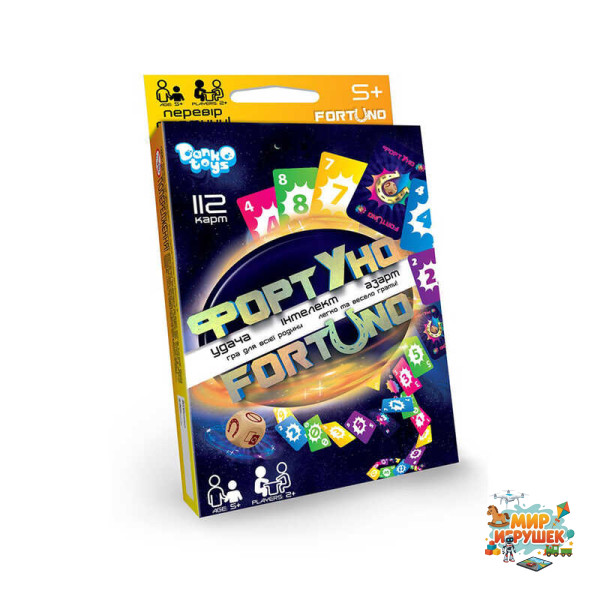 гр Розвиваюча настільна гра 'ФортУно' СЕРЕДНЯ UF-03-01U УКР. (32) 'Danko Toys'