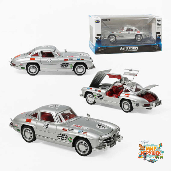 Машинка ТК-16449 (48) 'Авто Експерт', металопластик, 1:32, світло, звук, інерція, відчиняються двері, багажник, капот, 2 режими роботи: зі звуком / без, в коробці
