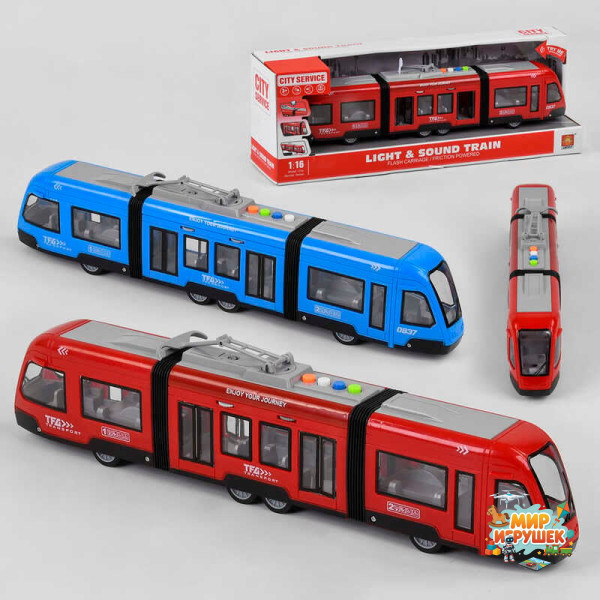 Трамвай WY 930 AB (18) 2 види, інерція, світло, звук, в коробці
