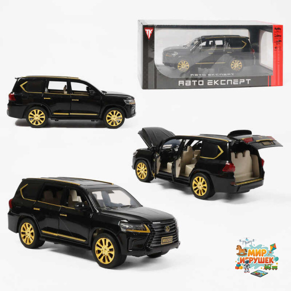 Джип RS-07596 (24) 'Авто Експерт', металопластик, 1:24, звук, світло, інерція, відчиняються двері, в коробці