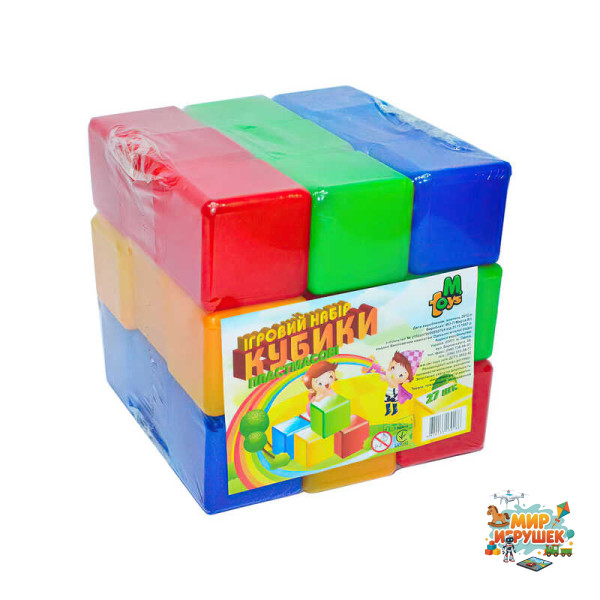 гр Кубики кольорові 27 шт. (9) 09064 'M Toys'