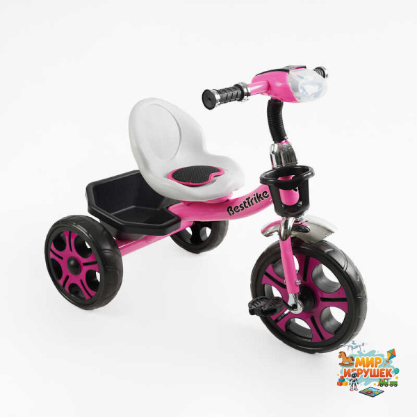 Велосипед 3-х колісний BS-22603 'Best Trike' (1) колеса EVA переднє 12’’, заднє 10’’, сталева рама, фара з музикою та світлом, кошик, в коробці