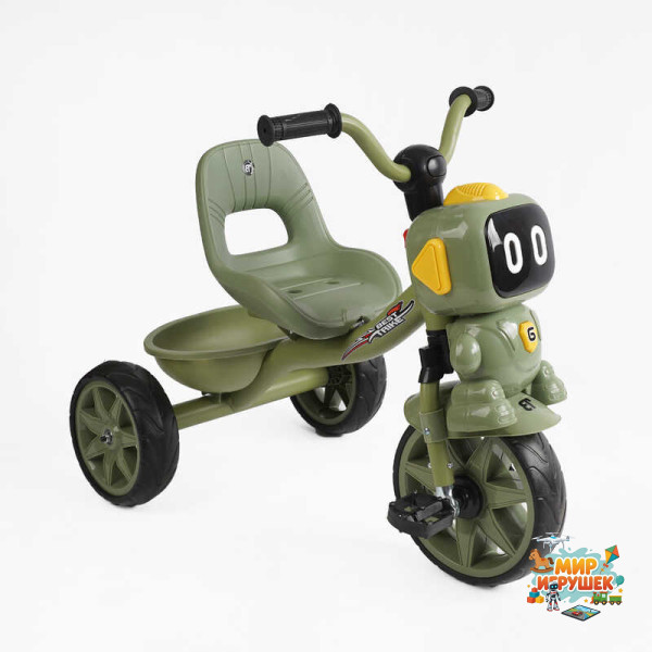 Велосипед 3-х колісний BS-50570 'Best Trike' (1) колеса EVA переднє 10’’, заднє 8’’, сталева рама, УКР. ОЗВУЧУВАННЯ, кошик, в коробці