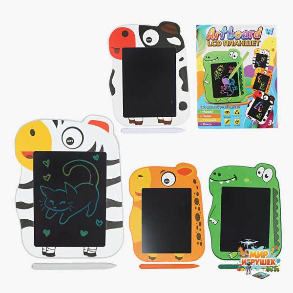 Дошка для малювання C 76247 (200) 'WToys', 14,5х0,5х19 см, кольоровий екран, стилус, блокування екрана, стирання, в коробці