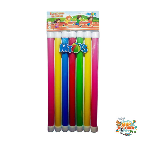 гр Естафетні палички 25279 (25)'M Toys', d=2,0, довжина 30см, 7 штук, в пакеті